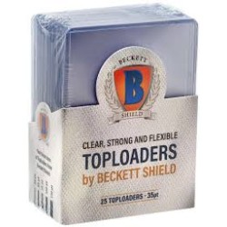 Beckett Shield - AT-90151 - 25 Toploader 3" X 4" - 35PT