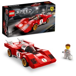 LEGO 76906 Speed Champion 1970 Ferrari 512 M, Coche de carreras de juguete