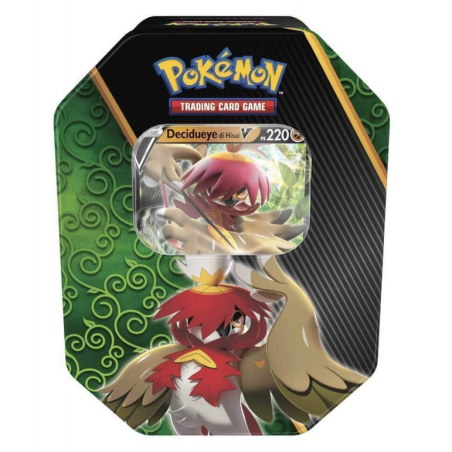 POKEMON - TIN VERDE DA COLLEZIONE POTERI DIVERGENTI DECIDUEYE DI HISUI V 2022