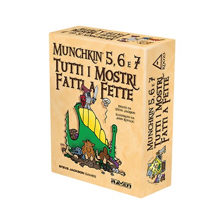 RAVEN EDIZIONI - MUNCHKIN 5, 6 E 7 TUTTI I MOSTRI FATTI A FETTE