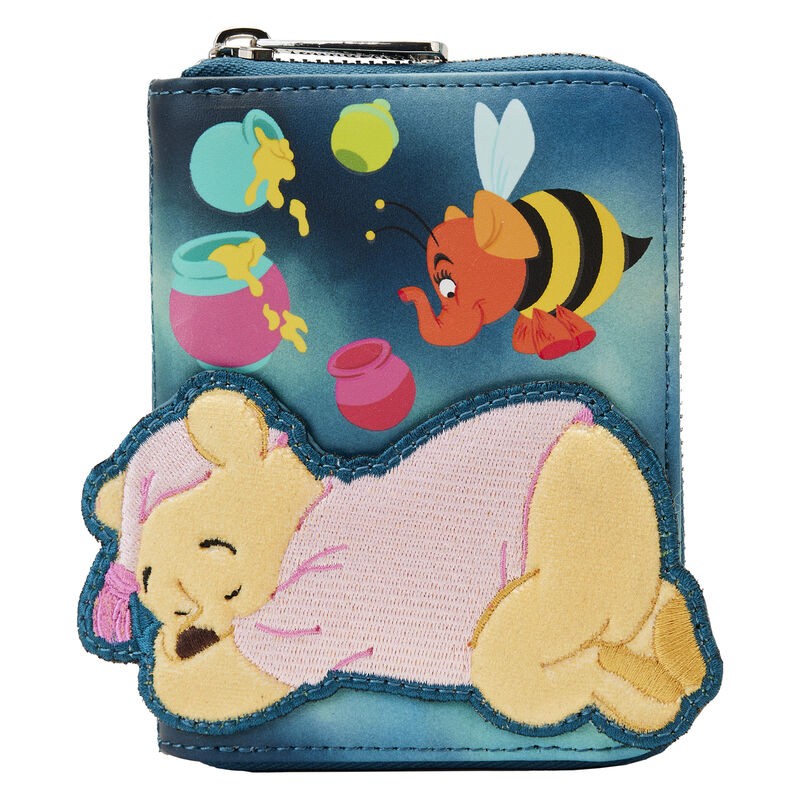 Loungefly - Disney Winnie the Pooh - Portafogli con Zip Glow in the Dark Heffa-Dream - WDWA2471