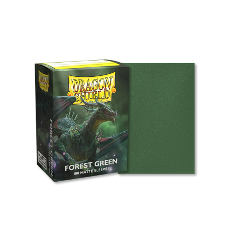 DRAGON SHIELD - 100 BUSTINE STANDARD - MATTE FOREST GREEN