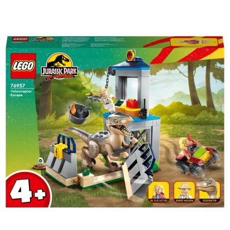 LEGO Jurassic World Jurassic Park 76957 L'Évasion du Vélociraptor