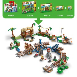 LEGO 71421 Super Mario Set de Expansión  Jaleo en la Jungla con Dixie Kong