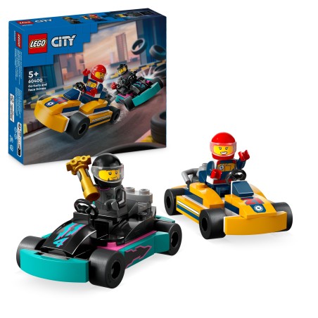 LEGO 60400 City Karts y Pilotos de Carreras, Coches de Competición