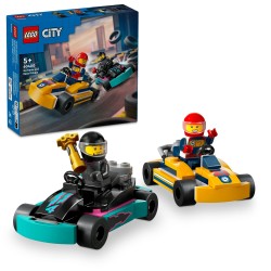 LEGO 60400 City Karts y Pilotos de Carreras, Coches de Competición