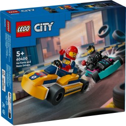 LEGO 60400 City Karts y Pilotos de Carreras, Coches de Competición