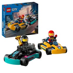 LEGO 60400 City Karts y Pilotos de Carreras, Coches de Competición