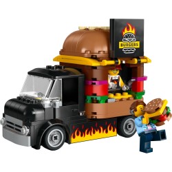 LEGO City Burger Van, Food Truck Toy Playset 60404