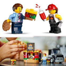 LEGO City Burger Van, Food Truck Toy Playset 60404