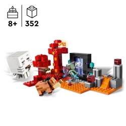 LEGO Minecraft 21255 L'Embuscade au Portail du Nether