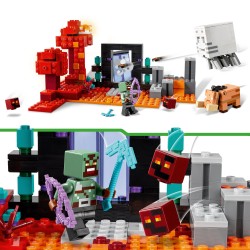 LEGO Minecraft 21255 L'Embuscade au Portail du Nether