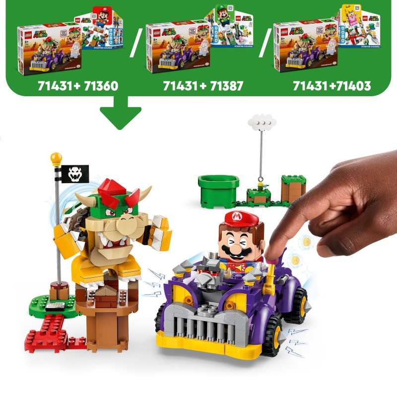 LEGO 71431 Super Mario Set de Expansión: Coche Monstruoso de Bowser Juguete