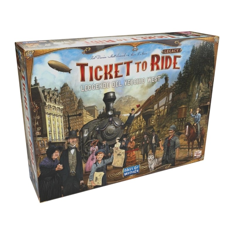 Asmodee - Ticket To Ride Legacy - Leggende Del Vecchio West