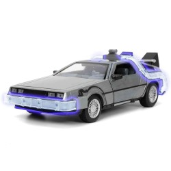 Jada - Back To The Future Part 1: 1982 DeLorean Dmc 12 - 1:24 Die-Cast Model With Lights