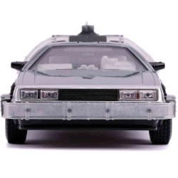 Jada - Back To The Future Part 2: 1982 DeLorean Dmc 12 - 1:24 Die-Cast Model With Lights