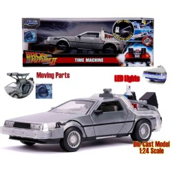 Jada - Back To The Future Part 2: 1982 DeLorean Dmc 12 - 1:24 Die-Cast Model With Lights