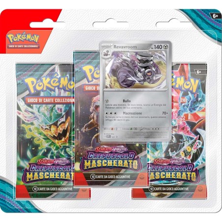 Pokemon - SV6 Scarlatto e Violetto - Crepuscolo Mascherato 3Pack Revavroom (IT)