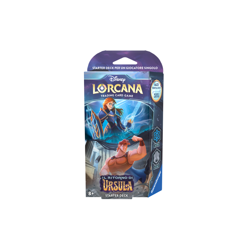 Ravensburger Tcg - Lorcana - Il Ritorno di Ursula - Starter Deck Zaffiro Acciaio - ITA