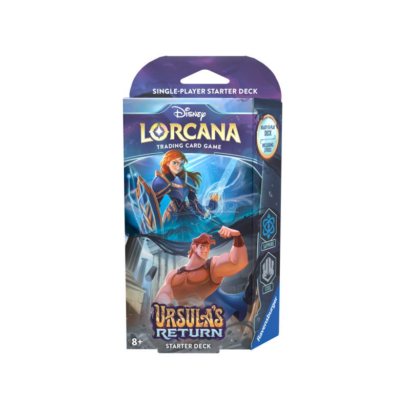 Ravensburger Tcg - Lorcana - Ursula Return - Starter Deck Sapphire  Steel- ENG