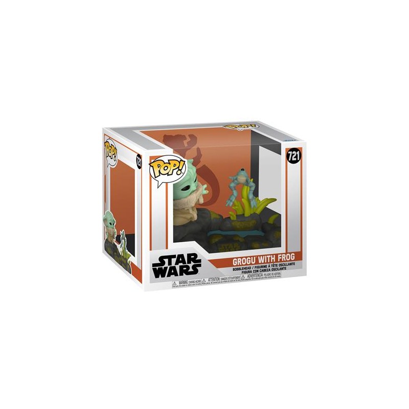 Pop Star Wars: The Mandalorian  Din Grogu W/Frog 721