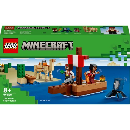 LEGO Minecraft 21259 Il viaggio del galeone dei pirati