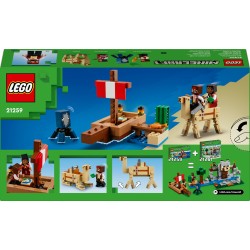 LEGO Minecraft 21259 Il viaggio del galeone dei pirati