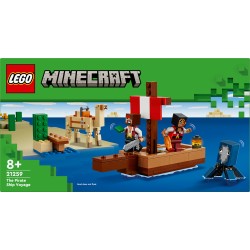 LEGO Minecraft 21259 Il viaggio del galeone dei pirati