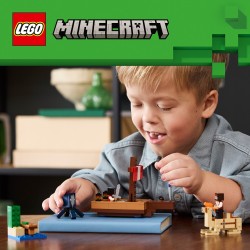 LEGO Minecraft 21259 Il viaggio del galeone dei pirati