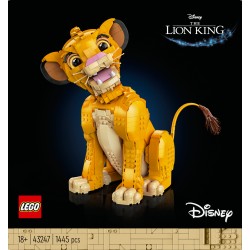 LEGO Disney 43247 Giovane Simba, Re Leone