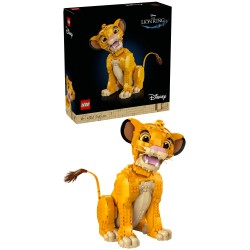 LEGO Disney 43247 Giovane Simba, Re Leone