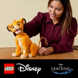 LEGO Disney 43247 Giovane Simba, Re Leone