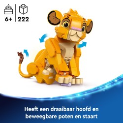 LEGO Disney 43243 Simba, il cucciolo del Re Leone