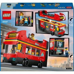 LEGO City 60407 Autobus turistico rosso a due piani