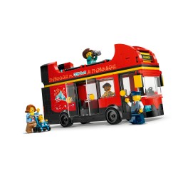 Red Double-Decker Sightseeing Bus