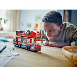 Red Double-Decker Sightseeing Bus