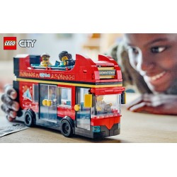 LEGO City 60407 Autobus turistico rosso a due piani