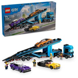 Car Transporter Truck with Sports Cars