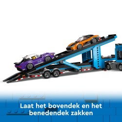 Transportvoertuig met sportauto's