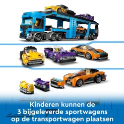 Autotransporter mit Sportwagen