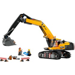 Yellow Construction Excavator