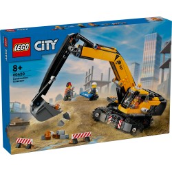 LEGO City 60420 Escavatore da cantiere giallo