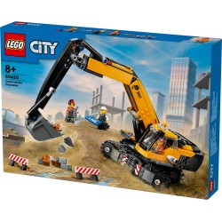 LEGO City 60420 Escavatore da cantiere giallo