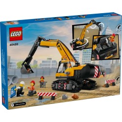 LEGO City 60420 Escavatore da cantiere giallo