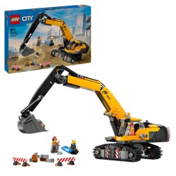 LEGO City 60420 Escavatore da cantiere giallo