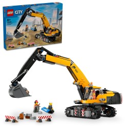 LEGO City 60420 Escavatore da cantiere giallo