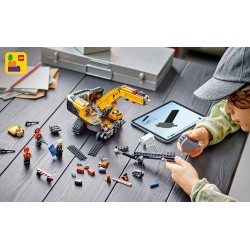 LEGO City 60420 Escavatore da cantiere giallo