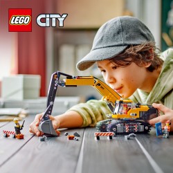 LEGO City 60420 Escavatore da cantiere giallo