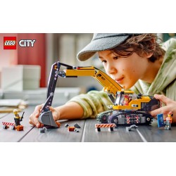 LEGO City 60420 Escavatore da cantiere giallo