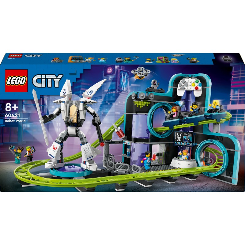 LEGO City 60421 Montagne russe di Robot World